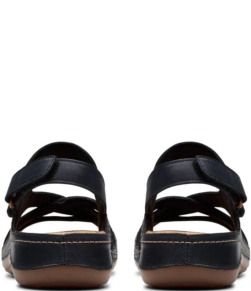 Clarks Artisan Cecily Strap Leather Braided Sandals