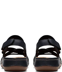 Clarks Artisan Cecily Strap Leather Braided Sandals