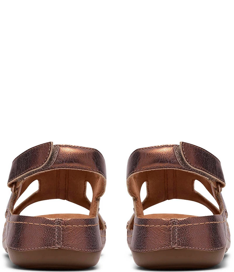 Clarks Cecily Sun Metallic Leather Slingback Sandals