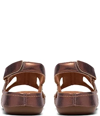Clarks Cecily Sun Metallic Leather Slingback Sandals