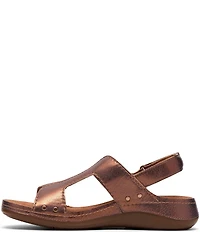 Clarks Cecily Sun Metallic Leather Slingback Sandals