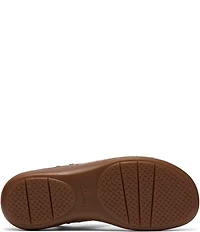 Clarks Cecily Sun Metallic Leather Slingback Sandals