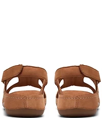 Clarks Artisan Cecily Sun Nubuck Suede Slingback Sandals