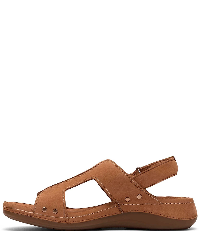 Clarks Artisan Cecily Sun Nubuck Suede Slingback Sandals