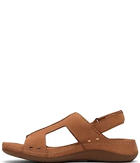 Clarks Artisan Cecily Sun Nubuck Suede Slingback Sandals