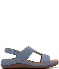 Clarks Artisan Cecily Sun Nubuck Suede Slingback Sandals