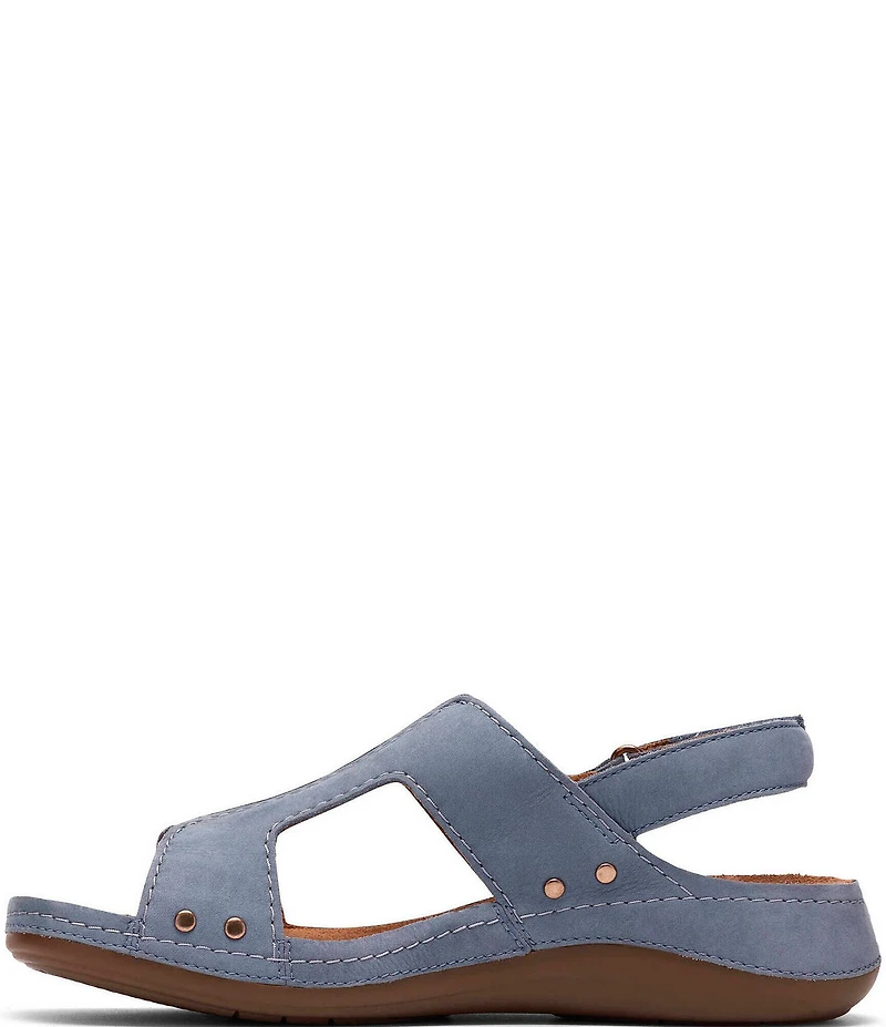 Clarks Artisan Cecily Sun Nubuck Suede Slingback Sandals