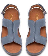 Clarks Artisan Cecily Sun Nubuck Suede Slingback Sandals