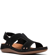 Clarks Artisan Cecily Sun Nubuck Suede Slingback Sandals