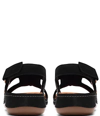 Clarks Artisan Cecily Sun Nubuck Suede Slingback Sandals