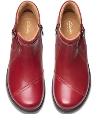 Clarks Artisan Certina Joy Leather Booties