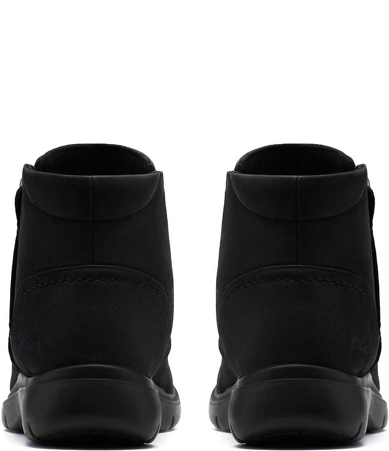 Clarks Artisan Certina Ruby Ruched Leather Ankle Booties