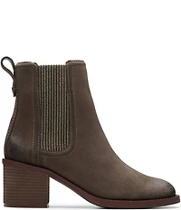 Clarks Chamberly Top Suede Chelsea Booties