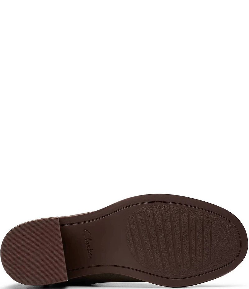 Clarks Chamberly Top Suede Chelsea Booties