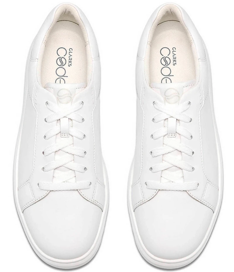 Clarks Code C Lace Up Leather Sneakers