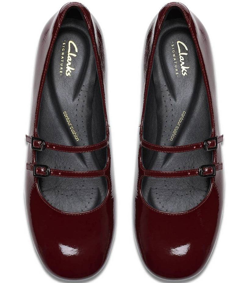 Clarks Signature Daiss 30 Shine Patent Leather Mary Jane Pumps
