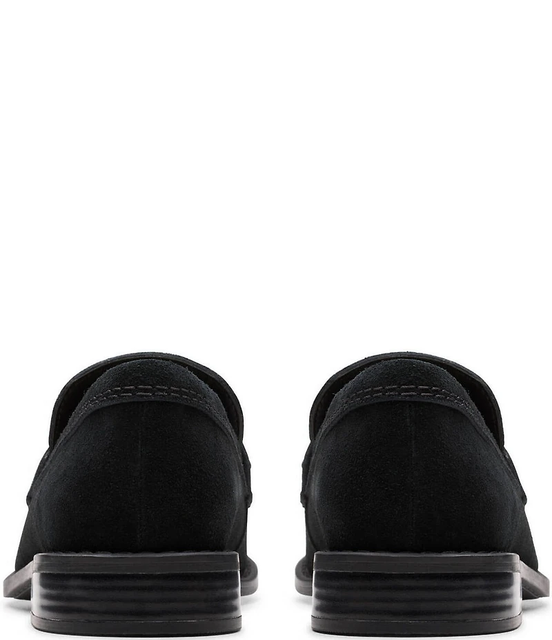 Clarks Signature Hana Suede Studded Kiltie Loafers