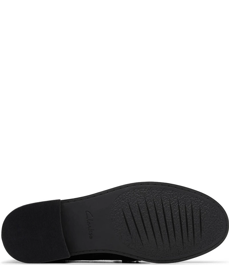 Clarks Signature Hana Suede Studded Kiltie Loafers