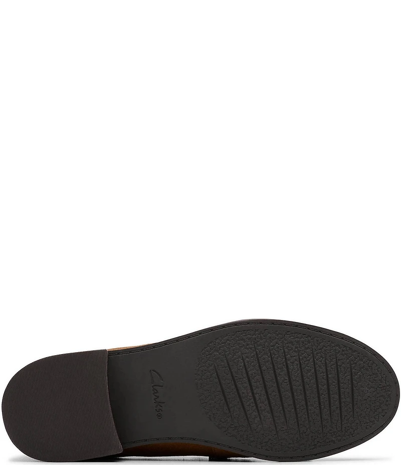 Clarks Signature Hana Suede Studded Kiltie Loafers