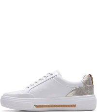 Clarks Artisan Hollyhock Zip Leather Platform Sneakers