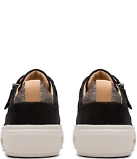 Clarks Artisan Hollyhock Zip Nubuck Suede Platform Sneakers