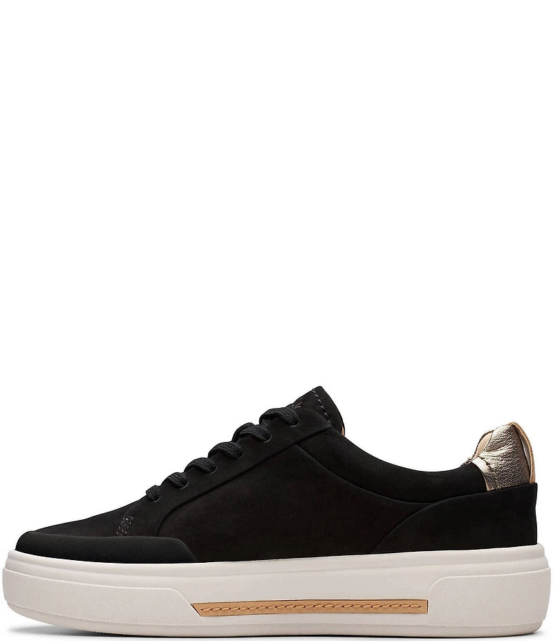 Clarks Artisan Hollyhock Zip Nubuck Suede Platform Sneakers