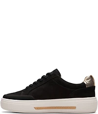 Clarks Artisan Hollyhock Zip Nubuck Suede Platform Sneakers