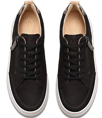 Clarks Artisan Hollyhock Zip Nubuck Suede Platform Sneakers