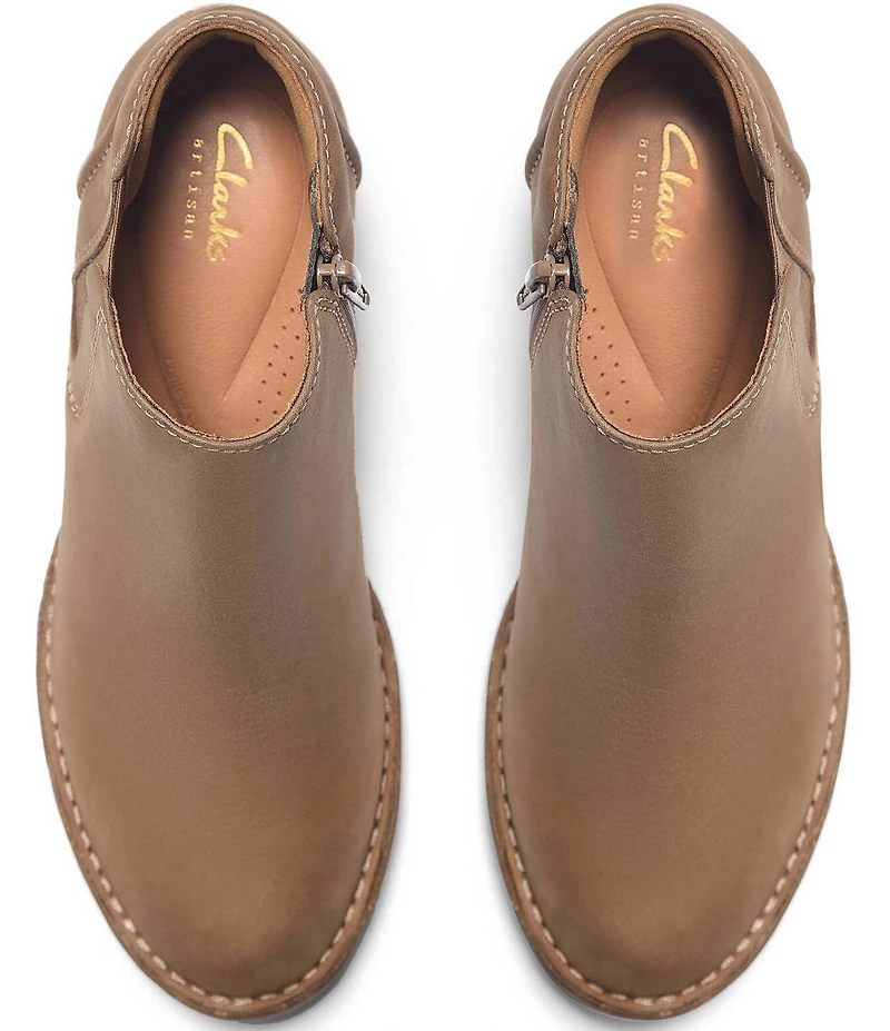 Clarks Artisan Kastela Lo Leather Ankle Booties
