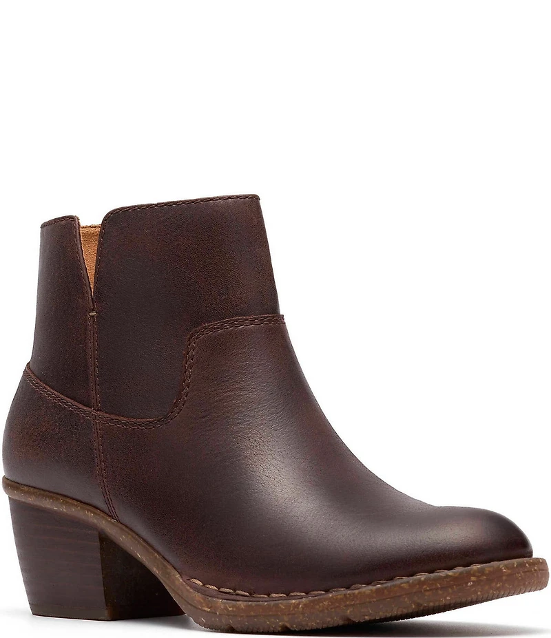 Clarks Artisan Kastela Top Leather Ankle Booties