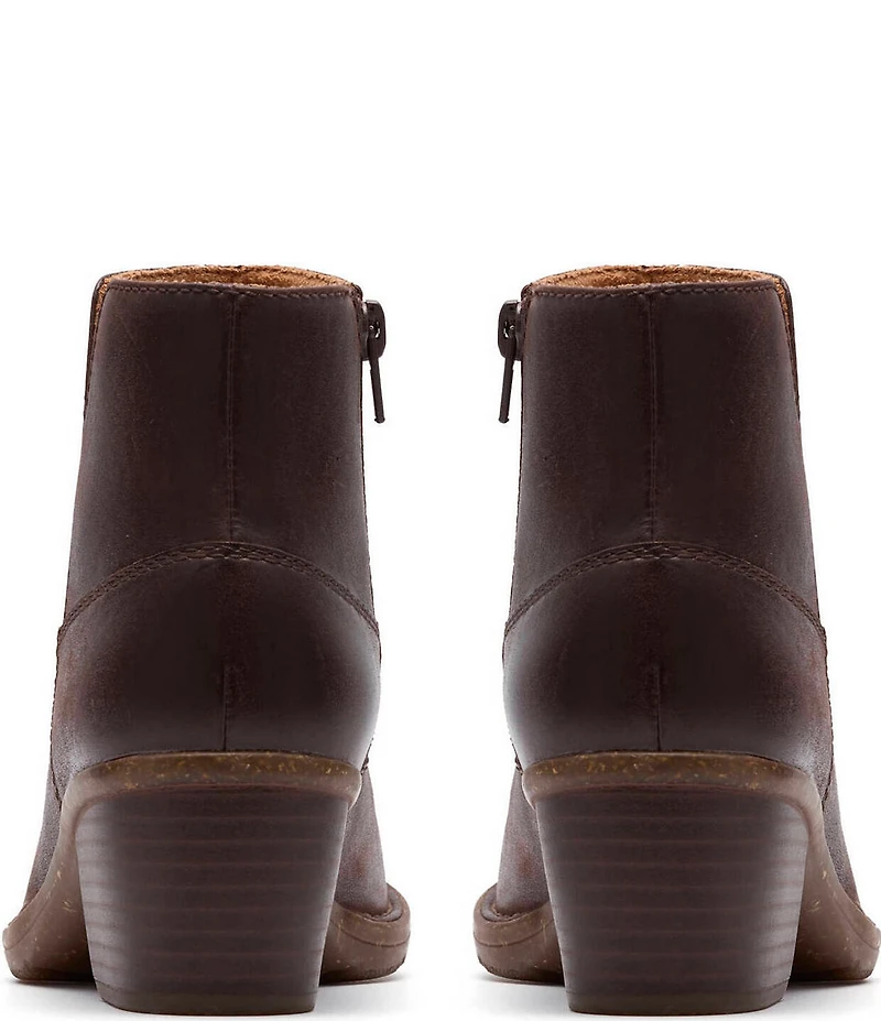 Clarks Artisan Kastela Top Leather Ankle Booties