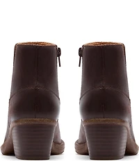 Clarks Artisan Kastela Top Leather Ankle Booties