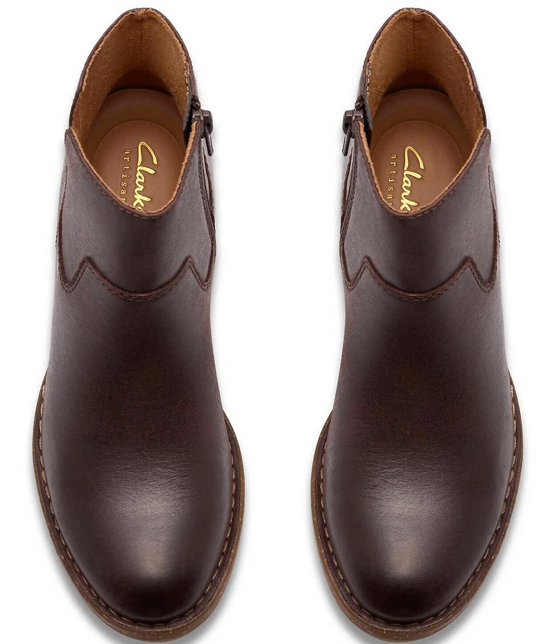 Clarks Artisan Kastela Top Leather Ankle Booties