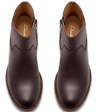 Clarks Artisan Kastela Top Leather Ankle Booties