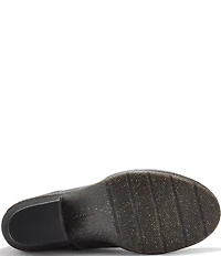 Clarks Artisan Kastela Zip Leather Ruched Booties