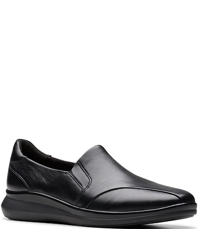 Clarks Artisan Lynell Edge Leather Slip-Ons