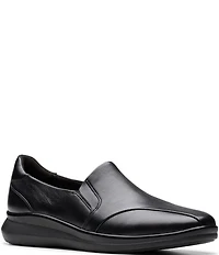 Clarks Artisan Lynell Edge Leather Slip-Ons