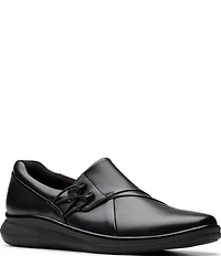 Clarks Artisan Lynell Slip Leather Bungee Lace Slip-Ons