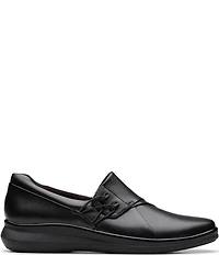 Clarks Artisan Lynell Slip Leather Bungee Lace Slip-Ons