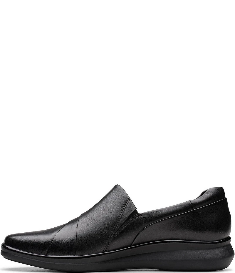 Clarks Artisan Lynell Slip Leather Bungee Lace Slip-Ons