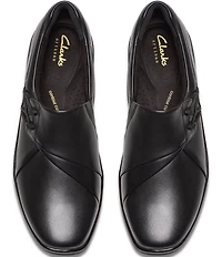 Clarks Artisan Lynell Slip Leather Bungee Lace Slip-Ons