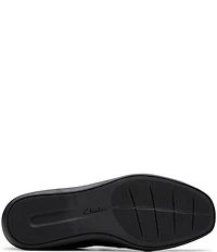 Clarks Artisan Lynell Slip Leather Bungee Lace Slip-Ons