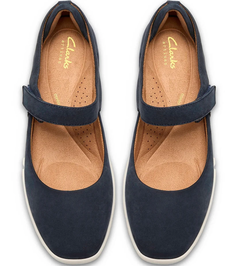 Clarks Artisan Lynell Strap Nubuck Suede Mary Janes