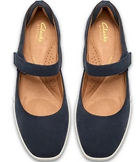 Clarks Artisan Lynell Strap Nubuck Suede Mary Janes