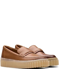 Clarks Signature Mayhill Cove Leather Platform Loafers