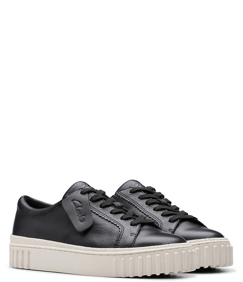 Clarks Signature Mayhill Walk Leather Platform Sneakers