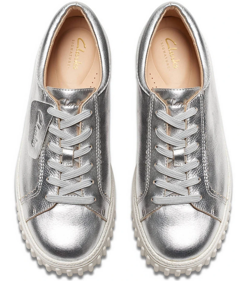 Clarks Signature Mayhill Walk Leather Platform Sneakers