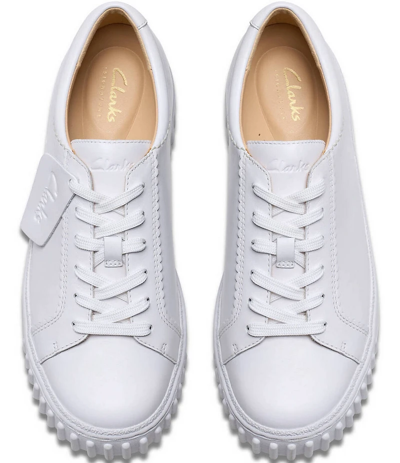 Clarks Signature Mayhill Walk Leather Platform Sneakers