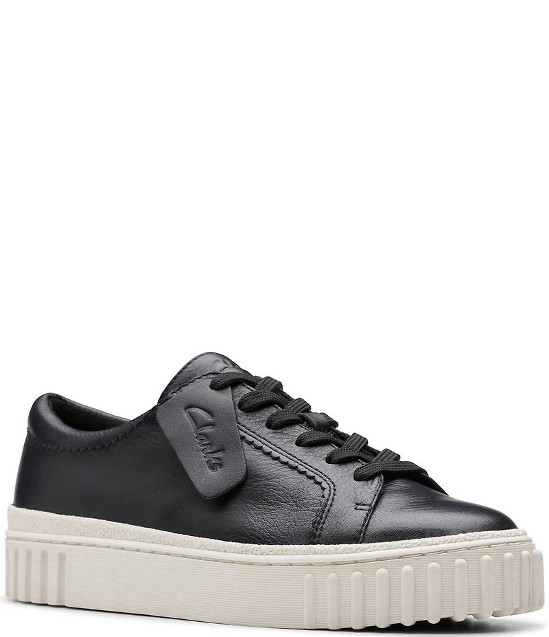 Clarks Signature Mayhill Walk Leather Platform Sneakers