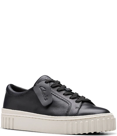 Clarks Signature Mayhill Walk Leather Platform Sneakers